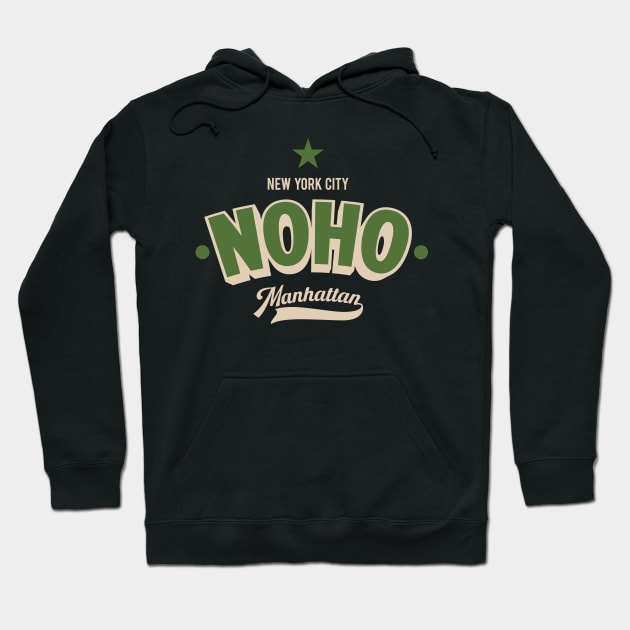 Streetwise Manhattan: Rock Noho's Urban Edge in Style Hoodie by Boogosh